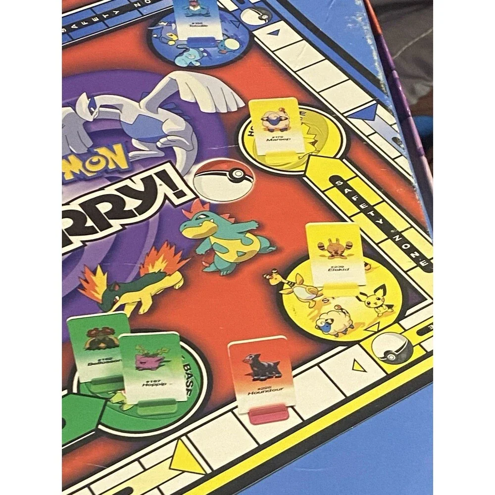Pokemon SORRY Board Game Gold & Silver Edition Vintage Hasbro Complete 2001 READ